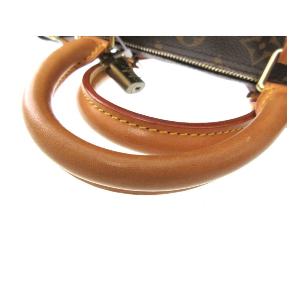 LOUIS VUITTON Speedy Handbag Boston Bag Monogram Canvas Brown Gold - Picture 5 of 8